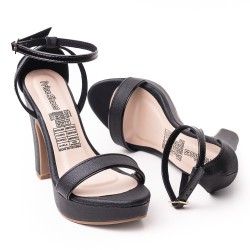 Price Shoes Sandalia Tacón para Mujer 182FL859NEGRO