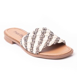 Price Shoes Sandalia Plana Mujer 692T102CAMEL