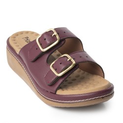 Price Shoes Sandalias Confortables Mujer 6922603-2VINO