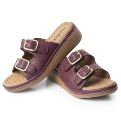 Price Shoes Sandalias Confortables Mujer 6922603-2VINO