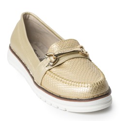 Price Shoes Mocasines Elegantes Mujer 252124CHAMPANA
