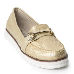 Price Shoes Mocasines Elegantes Mujer 252124CHAMPANA