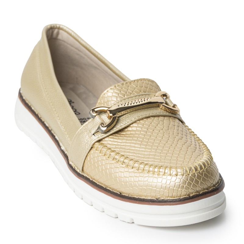 Price Shoes Mocasines Elegantes Mujer 252124CHAMPANA