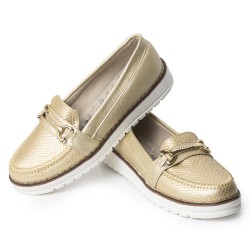 Price Shoes Mocasines Elegantes Mujer 252124CHAMPANA