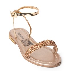 Price Shoes Sandalias Brillantes Mujer 4822607OROROSA
