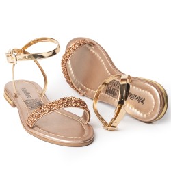 Price Shoes Sandalias Brillantes Mujer 4822607OROROSA