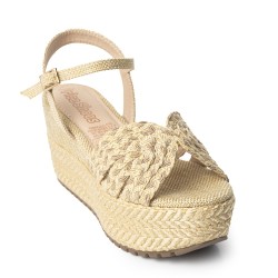Price Shoes Sandalias Con Plataforma Mujer 192A-107NATURAL