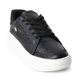 Price Shoes Tenis Con Plataforma Mujer 252D-08NEGRO