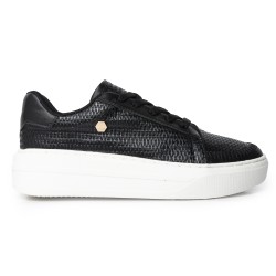 Price Shoes Tenis Con Plataforma Mujer 252D-08NEGRO