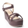 Price Shoes Sandalias Con Plataforma Mujer 9521243VINO