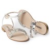 Price Shoes Sandalias Brillantes Mujer 4822607PLATA