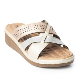 Price Shoes Sandalias Metalizadas Confort Mujer 6925814OROROSA
