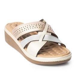 Price Shoes Sandalias Metalizadas Confort Mujer 6925814OROROSA
