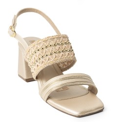 Price Shoes Sandalias Elegantes Mujer 4423256CHAMPANA