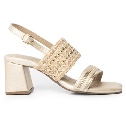 Price Shoes Sandalias Elegantes Mujer 4423256CHAMPANA