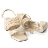Price Shoes Sandalias Elegantes Mujer 4423256CHAMPANA