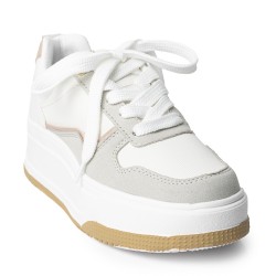 Price Shoes Tenis Urbanos con Plataforma Mujer 822762TALCO