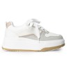 Price Shoes Tenis Urbanos con Plataforma Mujer 822762TALCO