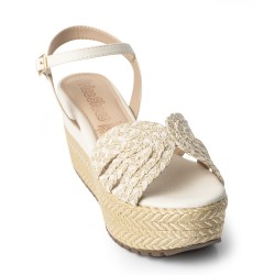 Price Shoes Sandalias Con Plataforma Mujer 192A-107BLANCO