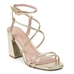 Price Shoes Tacones Metalizados Mujer 952L-70CHAMPANA