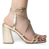 Price Shoes Tacones Metalizados Mujer 952L-70CHAMPANA