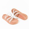 Price Shoes Sandalias Planas de moda Mujer 912739BLANCO
