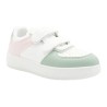 PriceShoes tenis de moda con velcro infantiles para niñas 624AB53VERDE