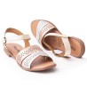 Priceshoes Sandalia Plana para dama 692V225OROROSA