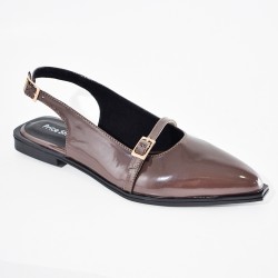 Price Shoes Baletas destalonadas para mujer 182MS258CHOCOLATE