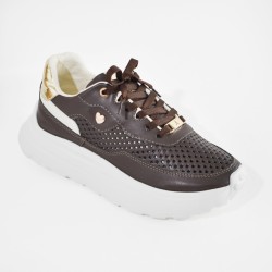 Price Shoes Tenis Urbanos Mujer 352CRISTALCHOCOLATE
