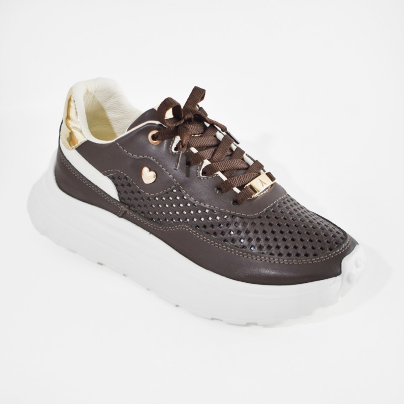 Price Shoes Tenis Urbanos Mujer 352CRISTALCHOCOLATE
