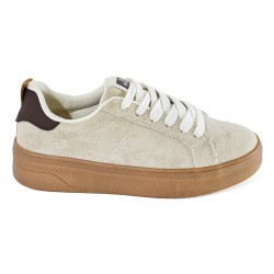 Sky Walk Tenis urbanos con plataforma de moda para mujer 622PSTP4005BEIGE
