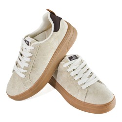 Sky Walk Tenis urbanos con plataforma de moda para mujer 622PSTP4005BEIGE
