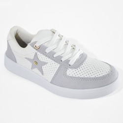 Price Shoes Tenis urbanos casual mujer 582422GRIS