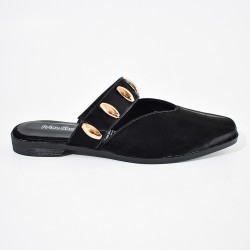 Price Shoes Sandalias tipo mule planas con estilo para mujer 182BE268NEGRO