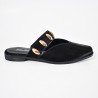Price Shoes Sandalias tipo mule planas con estilo para mujer 182BE268NEGRO