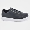 Sky Walk Tenis Casual de Cuero para Hombre 663111620NEGRO