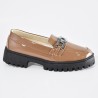 Price Shoes Mocasines de tendencia con suela track para mujer 1321165AMARETTO