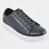 Sky Walk Tenis Casual de Cuero para Hombre 663111620NEGRO