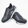 Sky Walk Tenis Casuales de Cuero para Hombre 663106SNEKERSNEGRO