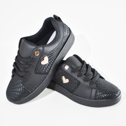 Price Shoes Tenis urbanos de moda para mujer 582413NEGRO