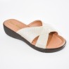 Price Shoes Sandalias casual mujer 862M-10CHAMPANA