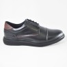 Sky Walk Zapatos de Cuero Casuales para Hombre 6631061221NEGRO