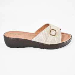 Price Shoes Sandalias casuales para mujer 862M-05CHAMPANA