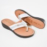 Price Shoes Sandalias con plataforma para mujer 862M-13BLANCO