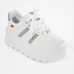 Price Shoes Tenis Con Plataforma Mujer 352KAROL-2GGRIS