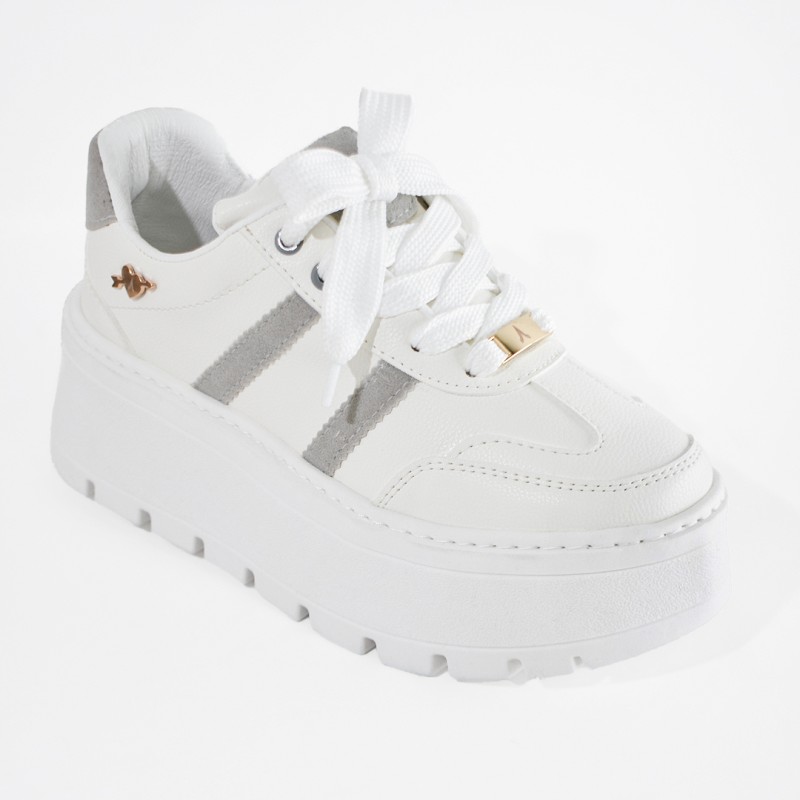 Price Shoes Tenis Con Plataforma Mujer 352KAROL-2GGRIS