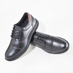 Sky Walk Zapatos de Cuero Casuales para Hombre 6631061221NEGRO