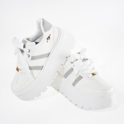 Price Shoes Tenis Con Plataforma Mujer 352KAROL-2GGRIS