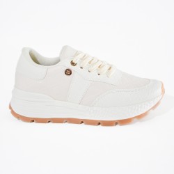 Price Shoes Tenis urbanos con plataforma de moda para mujer 282M-550TALCO